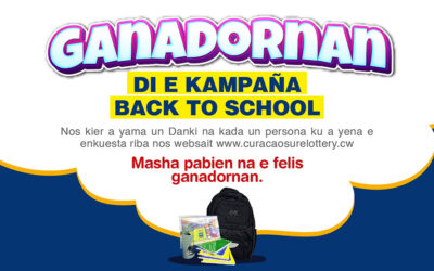 Ganadornan di e kampaña Back to School
