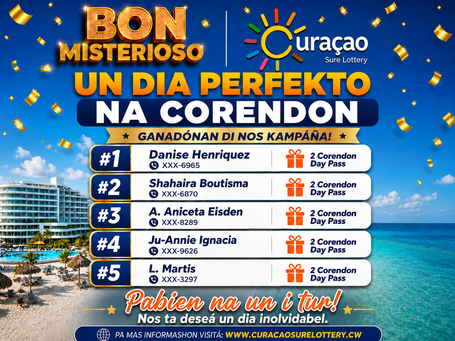 Ganadores Bon Misterioso