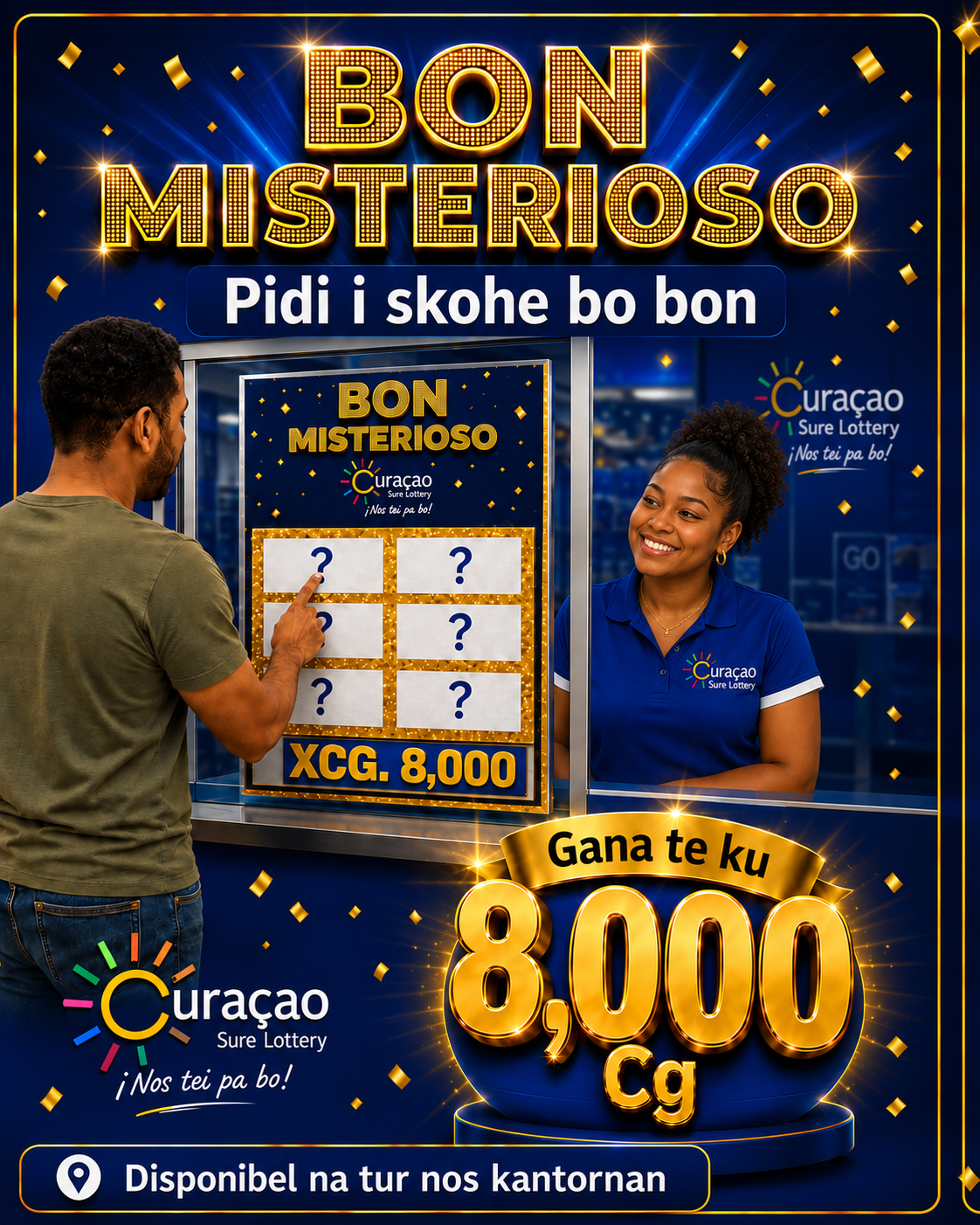 Promoshon Bon Misterioso: gana te ku 8.000 Cg